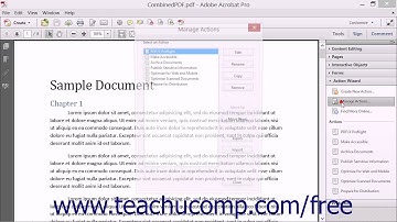 Sharing Actions - Adobe Acrobat XI Training Tutorial Course