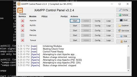 Auto start XAMPP server at startup.