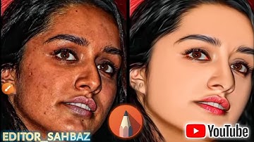 Oily Smooth Skin HDR Secret tricks 🤫 Face smooth editing l photo editing l sketchbook editing