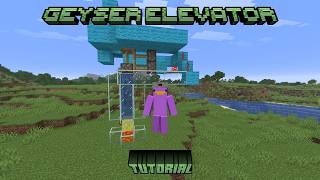 Minecraft Geyser Elevator Tutorial