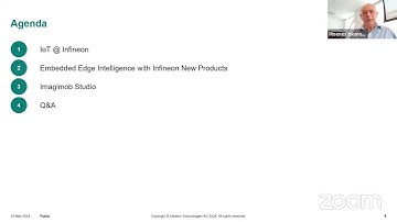 tinyML Talks webcast: Embedded Edge Intelligence with Infineon New Products and Imagimob Studio