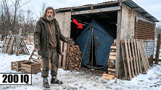 Download Lagu Neighbors Laughed at The Shed Around His Tent - Until His Firewood Stayed Dry All Winter MP3