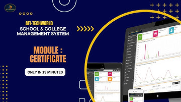 Module: Certificate  - Smart School Management System