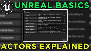 Unreal Engine Actors Explained - Unreal basics 101 course #2