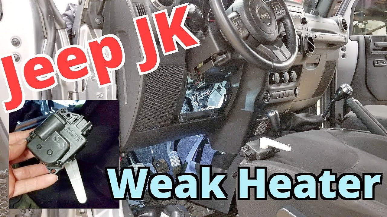 Jeep JK with Weak Heater or Clicking / Popping under Dash - YouTube