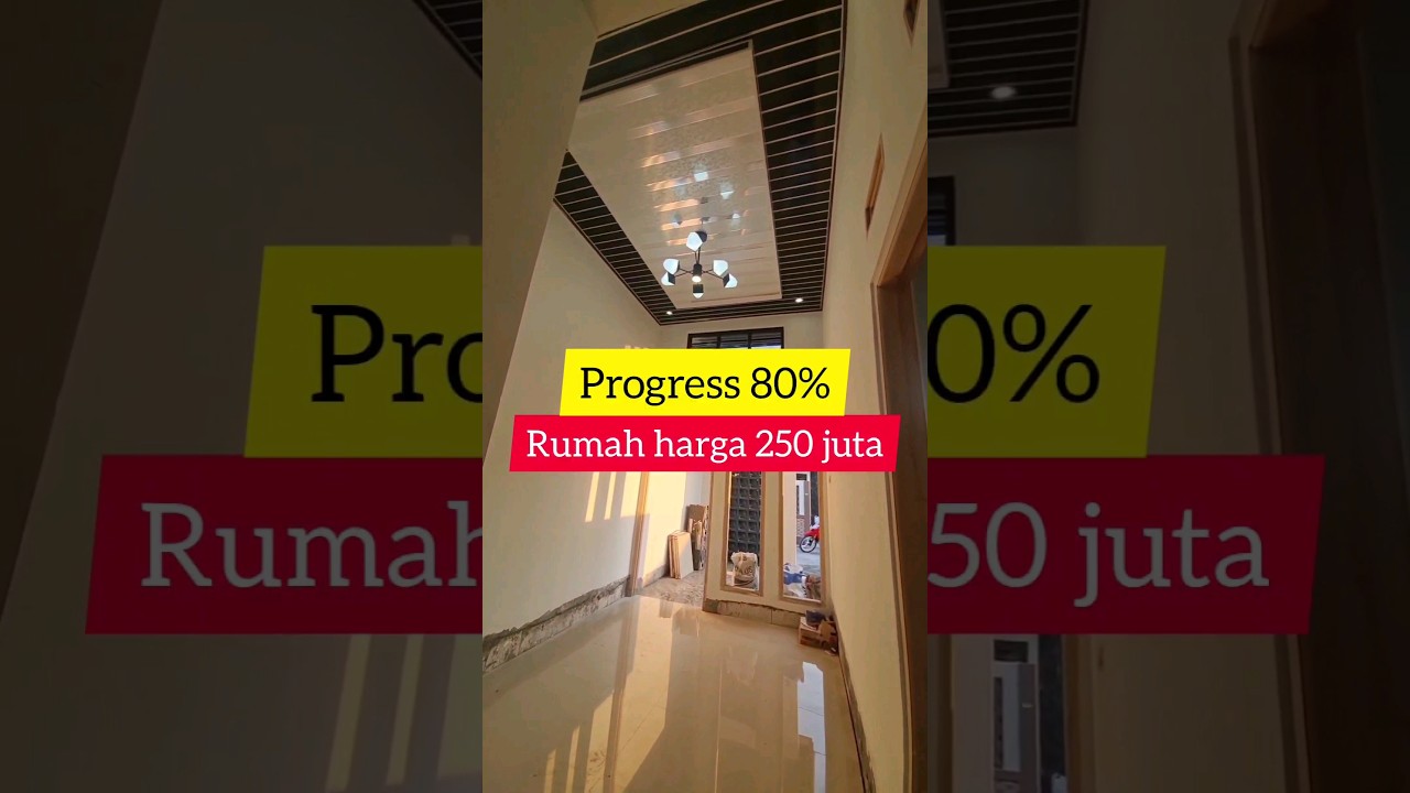 Progress 80% rumah 5x10m harga 250jt 