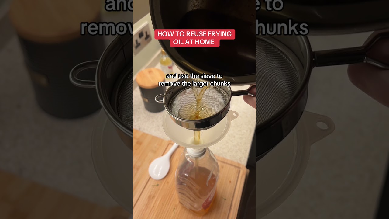 How to reuse FRYING OIL! Do not throw it away!