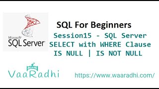 Session15 - SQL Server - WHERE Clause with Character Datatype Column | Distinct | Wildcard Character