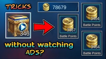 HOW TO EXCHANGE YOUR VIDEO CHEST INTO BATTLE POINTS WITHOUT WATCHING ADS? | 100% WORKING