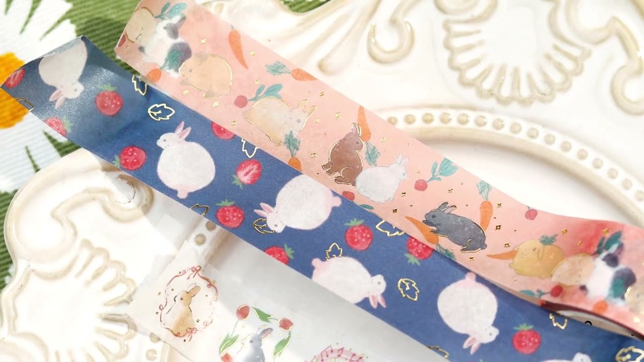 マスキングテープ】うさぎの国・イチゴ大福 - BGM ONLINE SHOP