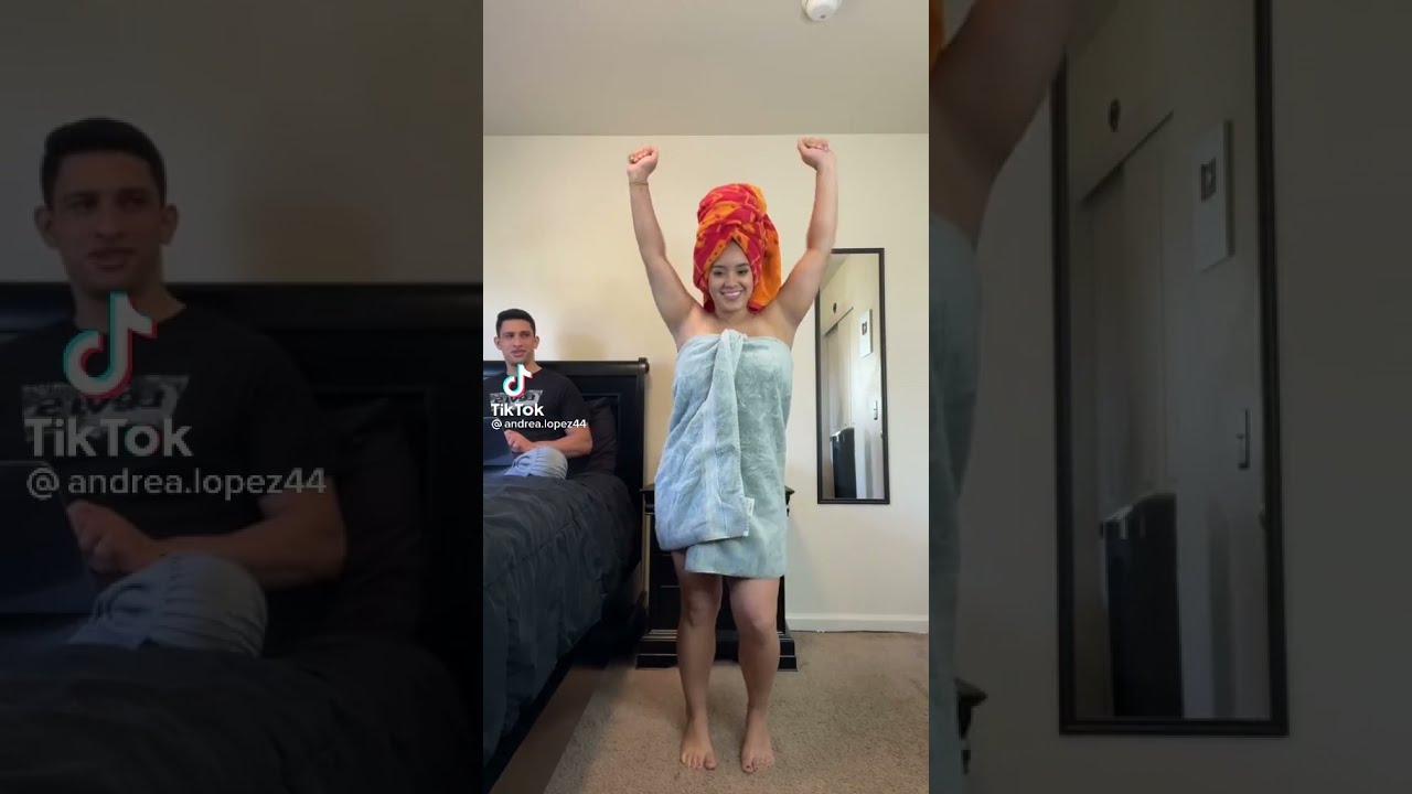 Removing My Towel To See His Reaction Couple Prank 