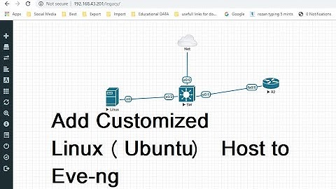 Add Customized Linux Ubuntu Host to Eve-ng with Easiest way in 2020 in Urdu/Hindi || EVE-ng Tutorial