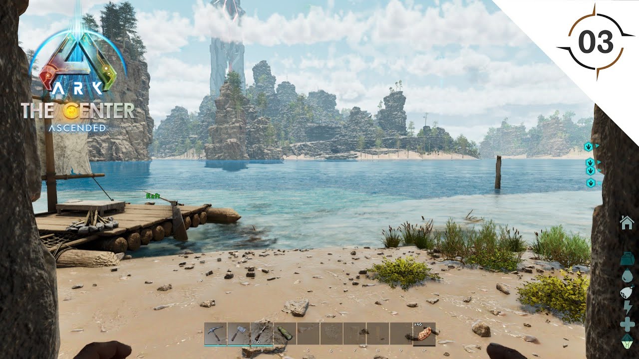 UM ÓTIMO LOCAL PARA BASE | ARK ASA THE CENTER | GAMEPLAY PC PT BR EP03 ...