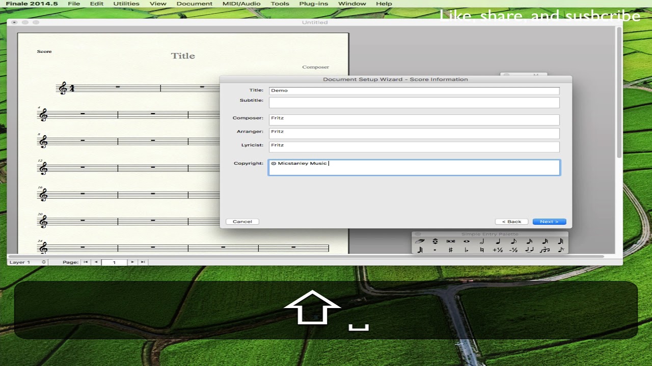 Finale   How To Create New Score