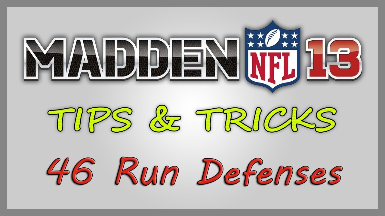 Madden 13 Tips - 46 Run Defense Options