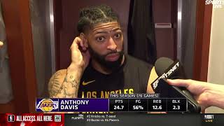 Anthony Davis on Facing Nuggets in the First Round, Full Postgame Interview