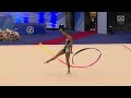 Bárbara Domingos é prata na fita no Pan-Americano de Ginástica Rítmica