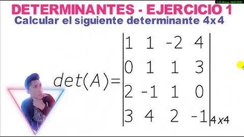 DETERMINANTE 4X4 - EJERCICIO 1