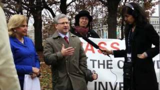 McHenry Addresses Crowdfunding Rally