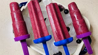 Mixed Berry Popsicle Popsicle Recipe Healthy Summer Desserts Strawberry Blueberry Frozen Pops