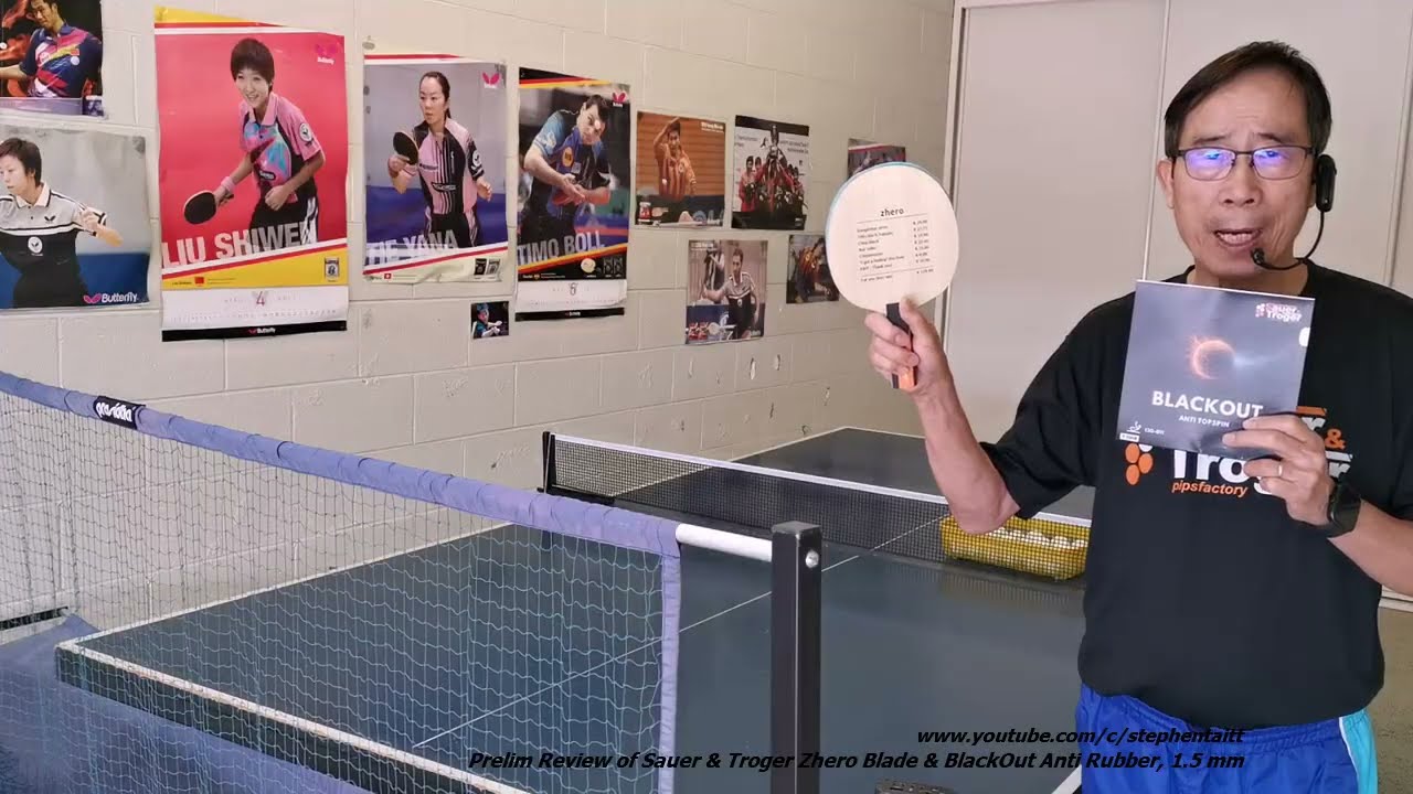 Preliminary Review of Sauer & Troger Zhero OFF blade and BlackOut Anti Rubber, 1.5 mm