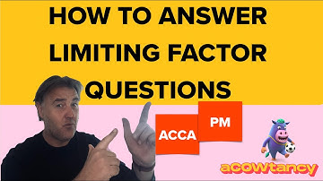 How to Answer Limiting Factor Questions ACCA CIMA
