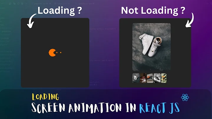 How to create Loading Screen Animation in React JS #reactjs #webdevelopment
