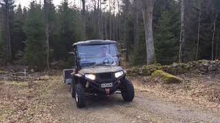 Vector E1 med tungt släp
