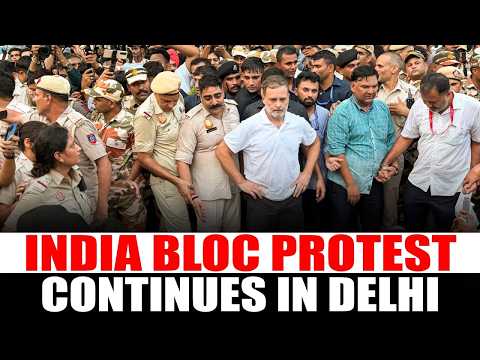 LIVE | Rahul, Priyanka Gandhi & INDIA Bloc MPs Continue Day 3 Protest against Gyanesh Kumar