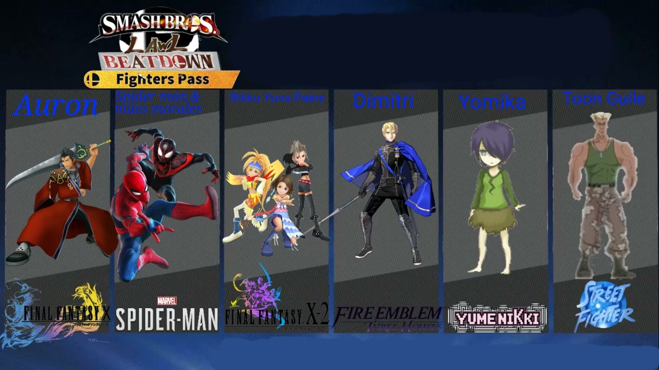 The Super Smash Bros Lawl Beatdown fighter pass vol 1