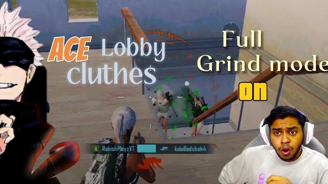 fastest Ace Lobby Player | 1v4 in Ace Lobby Cluthes | BGMI