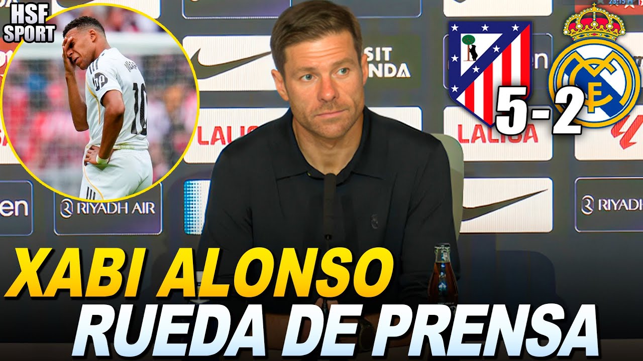 Rueda de prensa de XABI ALONSO post partido ATLETICO DE MADRID 5-2 REAL MADRID - La Liga