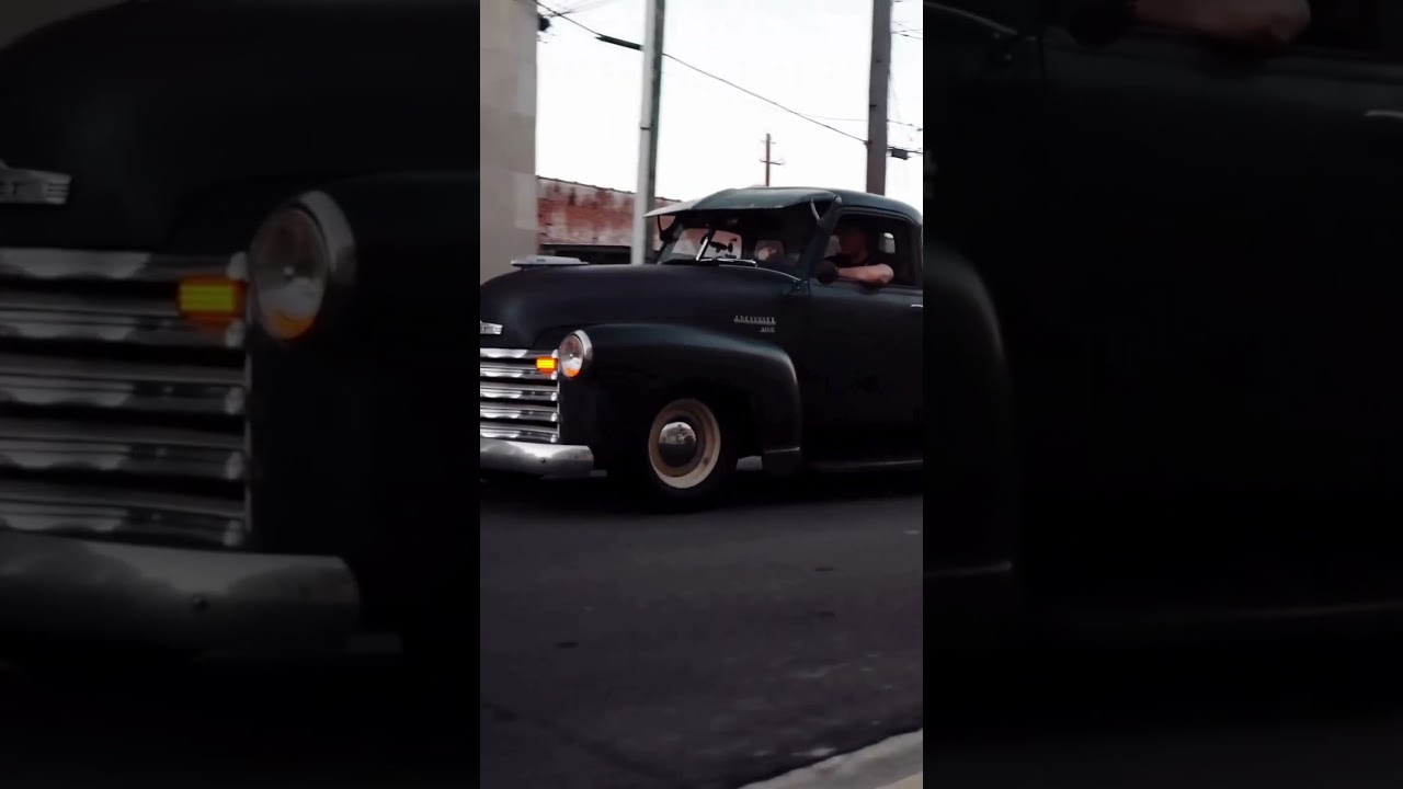 SLAMMED Classic Chevy Pickup Truck RUNNING on AIR! (Advance Design Bagged Rat Rod)
