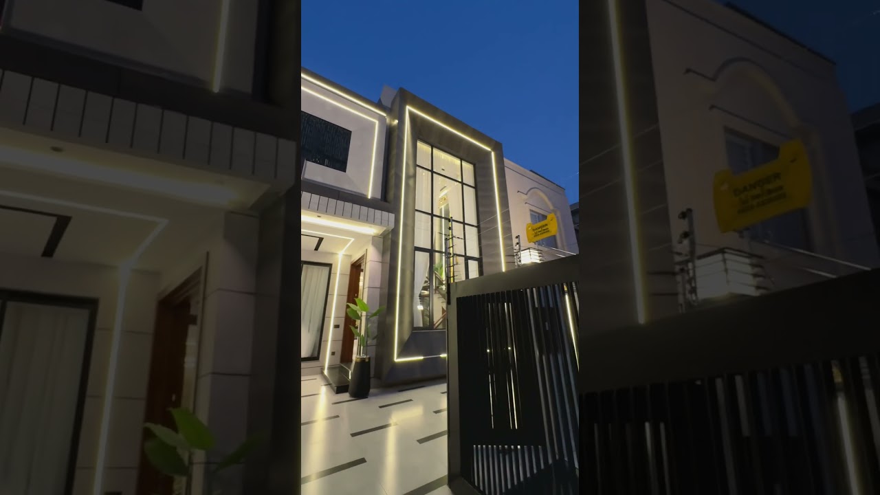 Most Eye Catching n Spacious Beautiful car Porch Exterior Design in 10 Marla House bahria