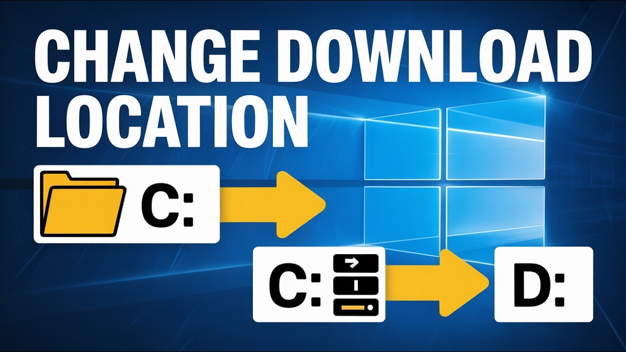 Save Files to Another Drive! Change Downloads Folder in Windows 11 ...