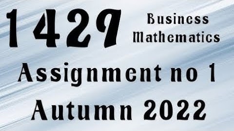 AIOU Code 1429 Solved Assignment No.1 Autumn 2022 #aiou #aiousolveassignments