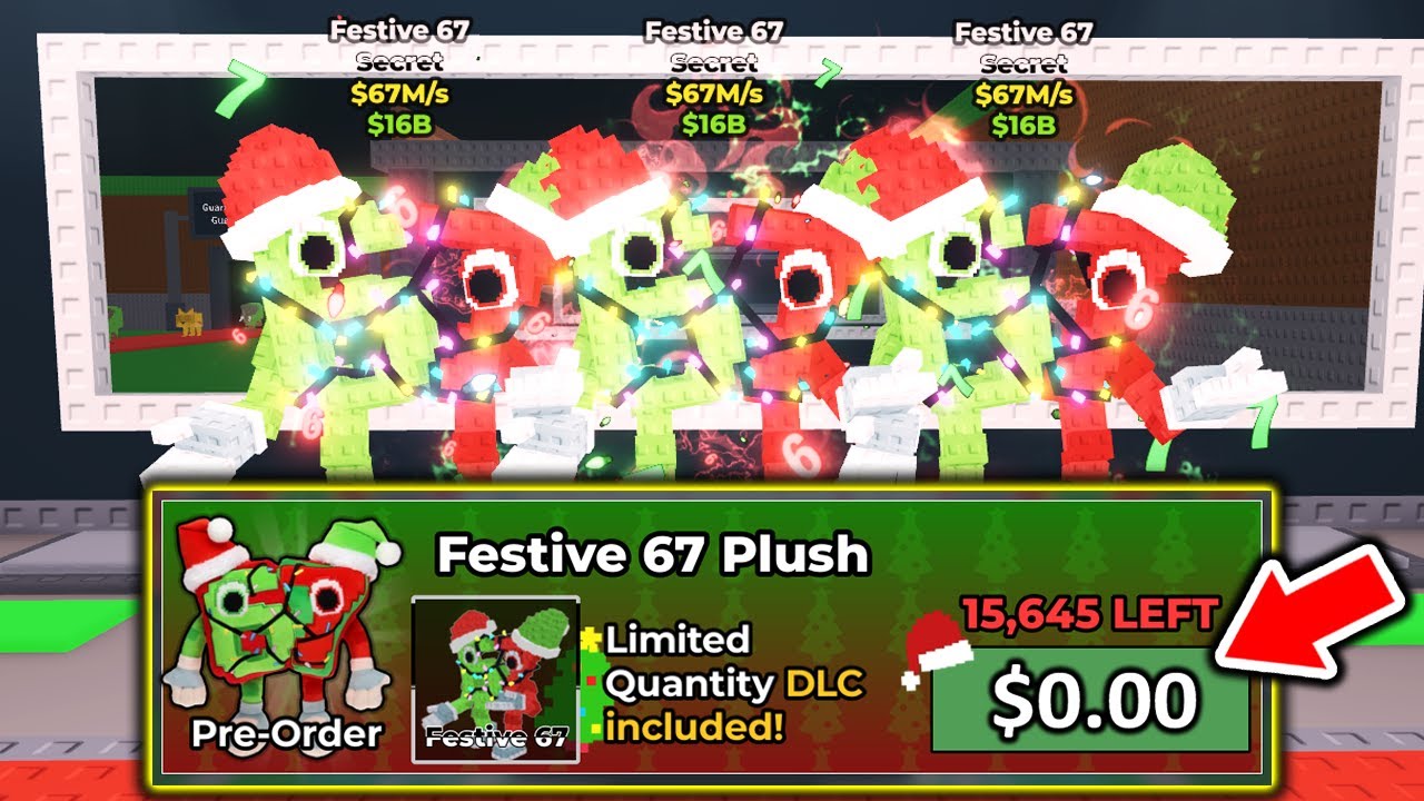 DO THIS To Get $0.00 FESTIVE 67 in Roblox Steal a Brainrot.. - YouTube