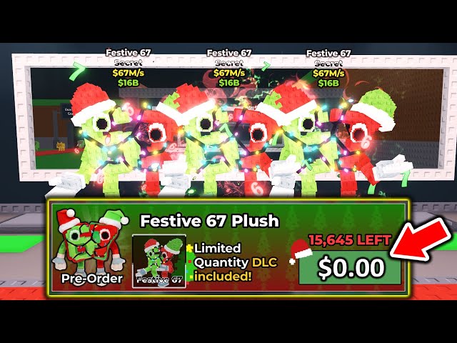 DO THIS To Get $0.00 FESTIVE 67 in Roblox Steal a Brainrot.. - YouTube