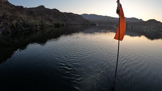 4/20 Willow Beach Arizona: New baits try out In the Bluesky Boat Works 360 Angler. Very cold night