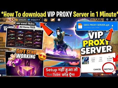 How to Download Vip Proxy Server ( 100% Working )💯😱🔥Download Free Fire Vip Proxy Server in 1 Minute 