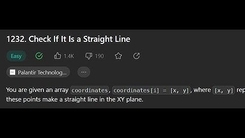 [Leetcode Daily Jun 5] 1232.Check If It Is a Straight Line (Python 中文詳解)