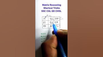 Missing Number| Reasoning Tricks| Reasoning in Hindi| Reasoning Classes for SSC CGL GD|#shorts