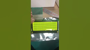 20*4 character dot matrix LCD module, yellow and green. #electronic