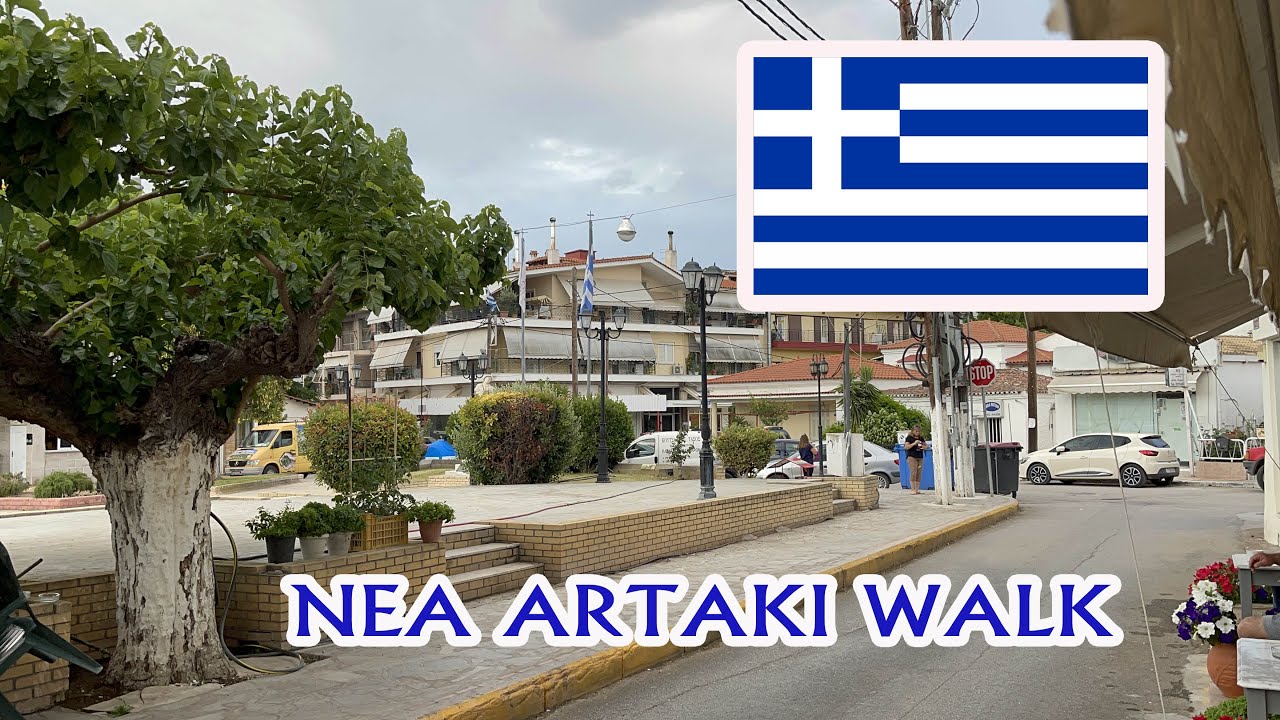 Walk In Hellenic | Video Is Agiou Nikolaou Street Nea Artaki Evia 2021 {4K HDR}