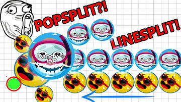 AGARIO LONGEST DOUBLE LINESPLIT EVER?! INSANE VIRUS & POPSPLIT PLAY! #OMG UNCUT GAMEPLAY
