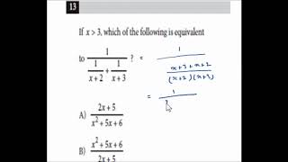 SAT PRACTICE TEST 1 MATH Q13