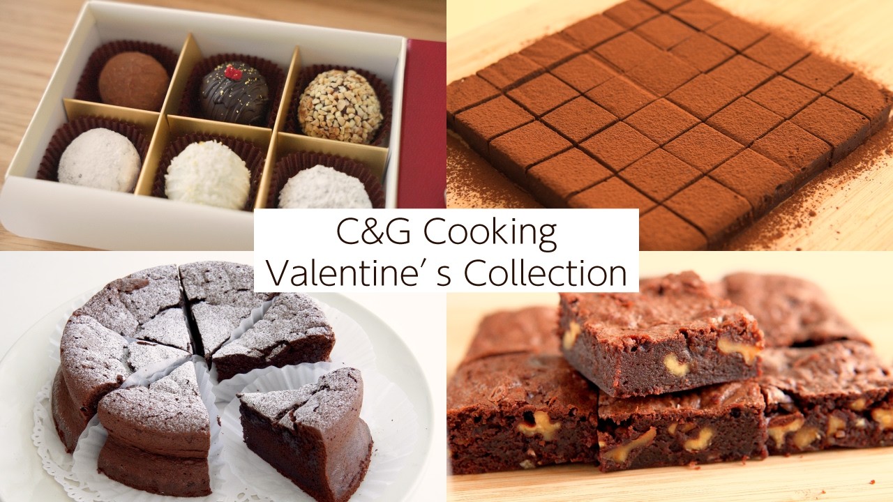 【保存版】本格バレンタインチョコ4選｜チョコトリュフ・ブラウニー・ガトーショコラ・生チョコレート | お菓子作り チョコ バレンタイン