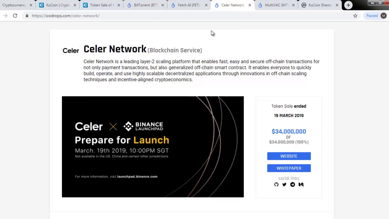 MultiVAC ICO on Kucoin