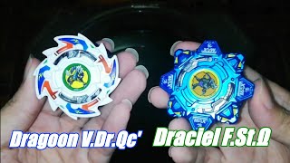 Bey Battle - Dragoon V Vs Draciel F Beyblade Burst