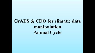 Annual Cycle for Khartoum station 1991-2020 using CDO